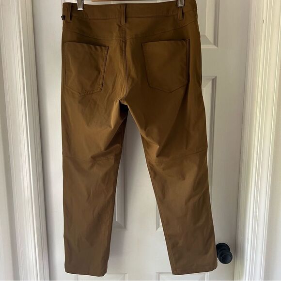 Lululemon Men's ABC Slim *Warpstreme 32" Dark Olive Size 32 Casual Work Travel - Picture 2 of 4